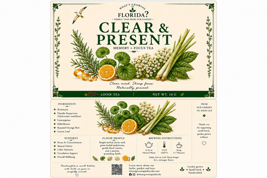 CLEAR & PRESENT
MEMORY + FOCUS TEA
