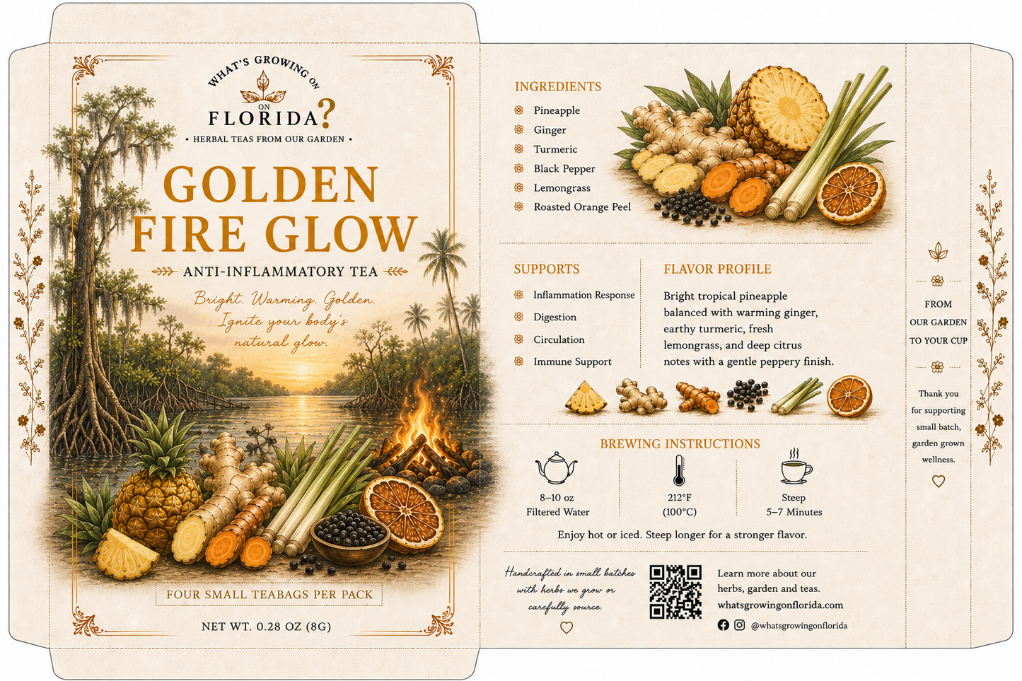 GOLDEN
FIRE GLOW tea