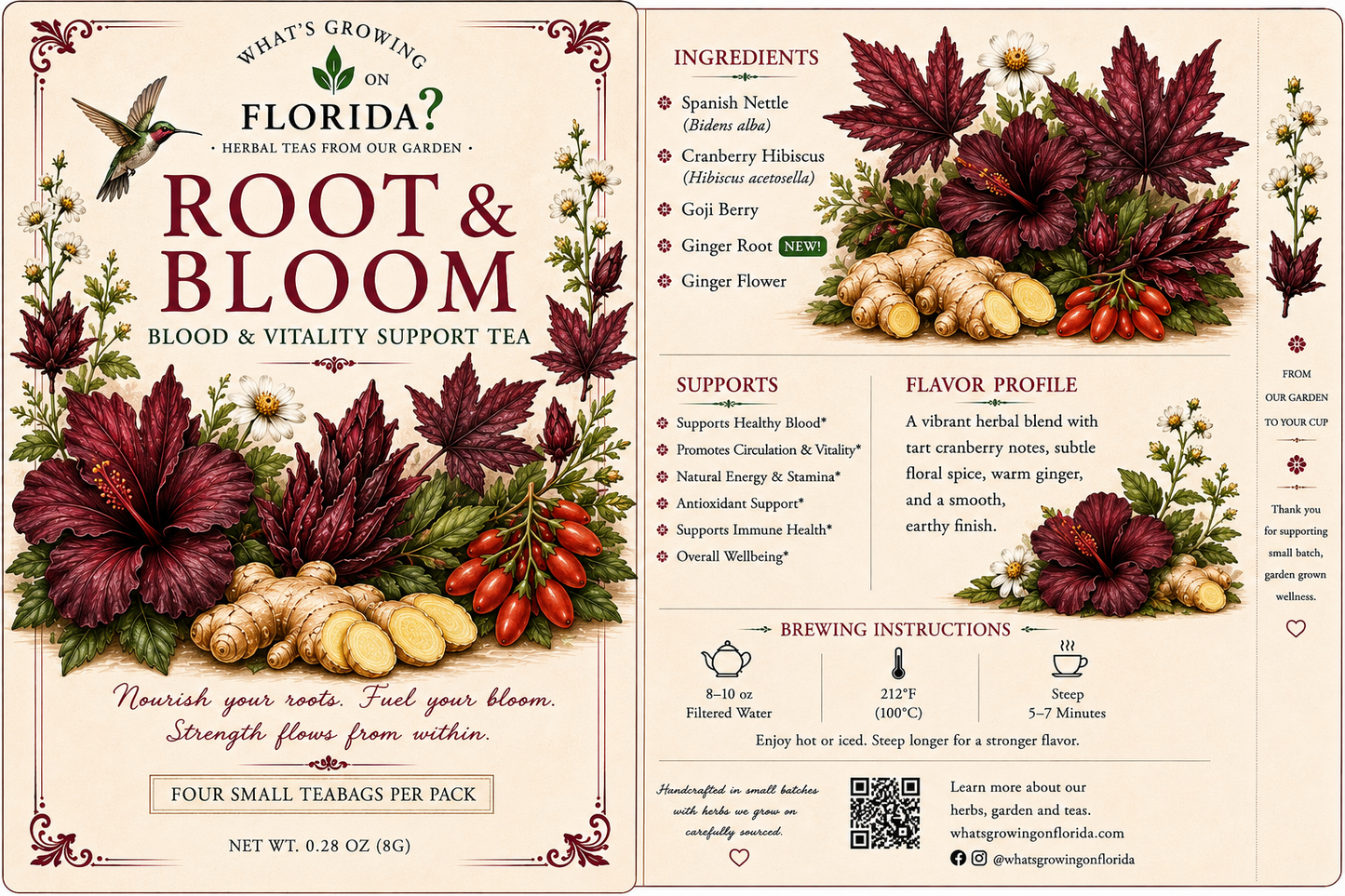 Root and bloom tea