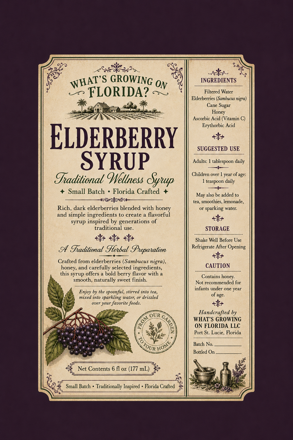 Elderberry Syrup 5floz